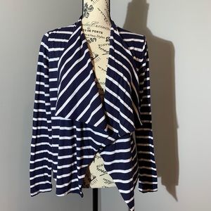 Navy Blue/White Cardigan by J. Crew